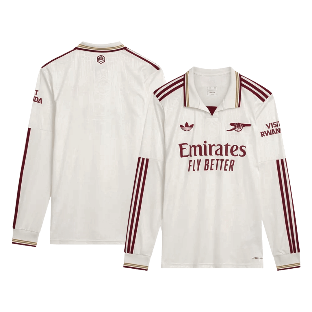 Arsenal třetí fotbalový dres 2025/26 dlouhý rukáv