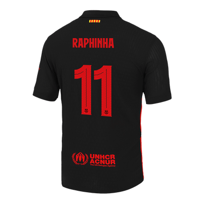 Venkovní Fotbalový Dres Barcelona 24/25 Authentic RAPHINHA #11 UCL