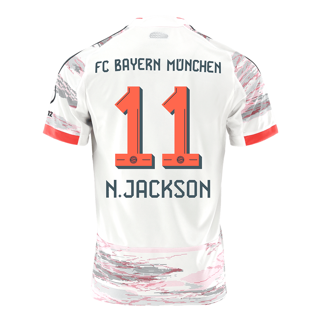 Bayern Mnichov venkovní fotbalový dres 2025/26 N.JACKSON #11