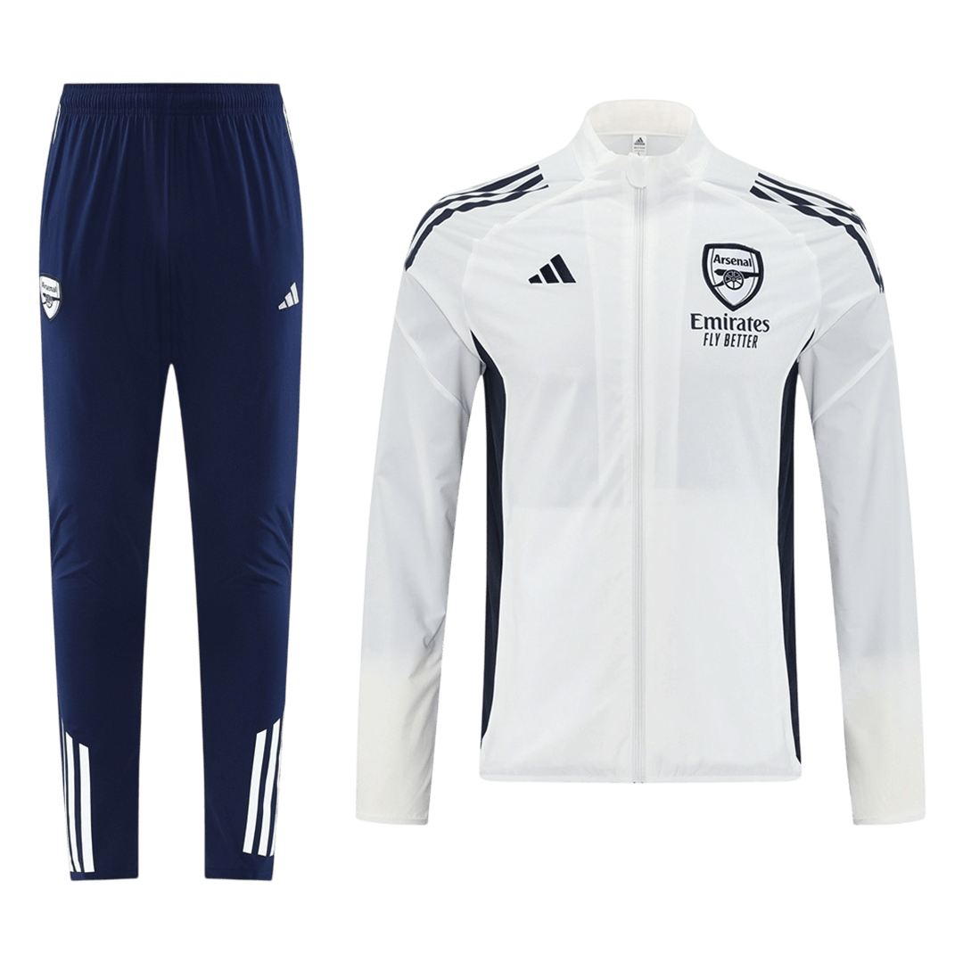Arsenal větrovková souprava 2025/26 bílá