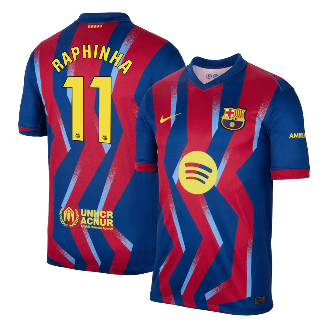 Barcelona čtvrtá fotbalový dres 2025/26 RAPHINHA #11