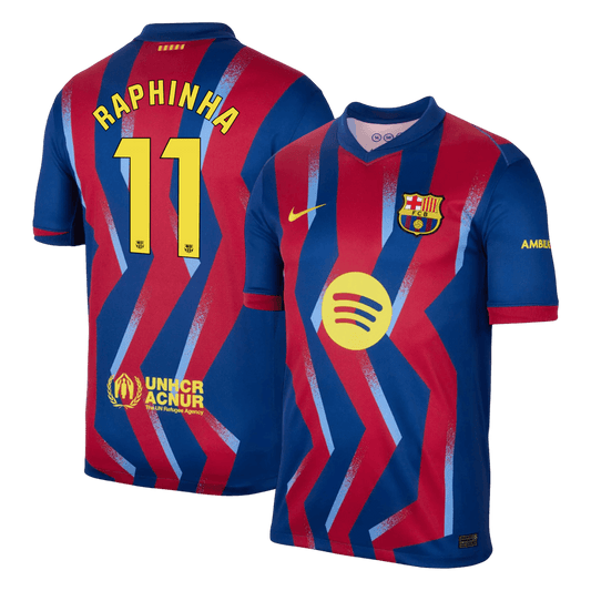 Barcelona čtvrtá fotbalový dres 2025/26 RAPHINHA #11