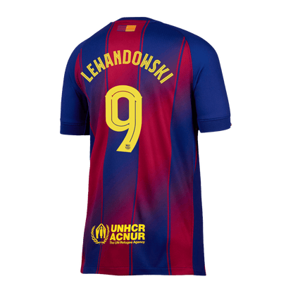Domácí Fotbalový Dres Barcelona 25/26 LEWANDOWSKI #9 UCL