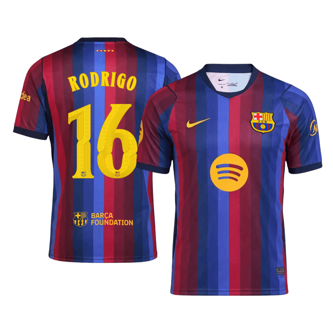 Barcelona domácí fotbalový dres 2026/27 RODRIGO #16 UCL