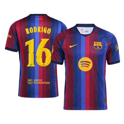Barcelona domácí fotbalový dres 2026/27 RODRIGO #16 UCL