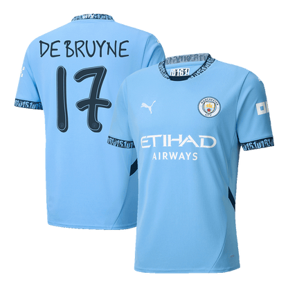 Domácí Fotbalový Dres Manchester City 24/25 DE BRUYNE #17 UCL