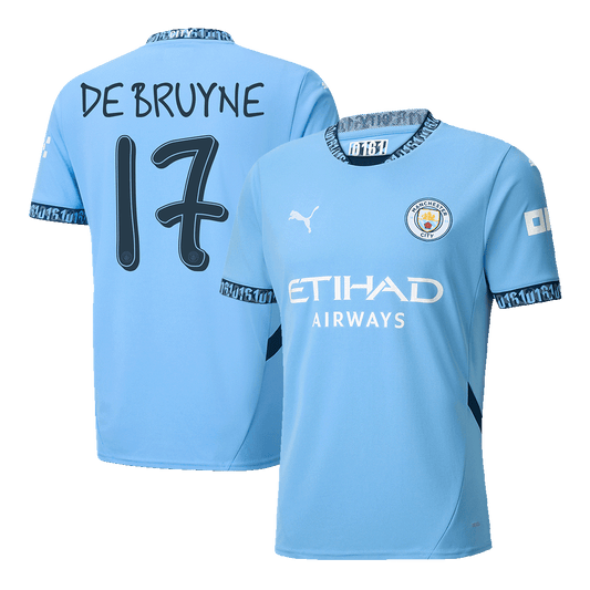 Domácí Fotbalový Dres Manchester City 24/25 DE BRUYNE #17 UCL