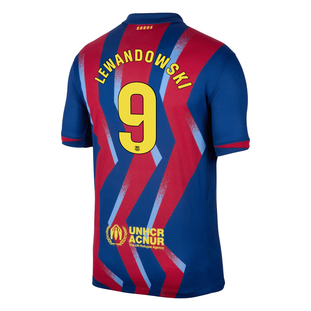 Barcelona čtvrtá fotbalový dres 2025/26 LEWANDOWSKI #9