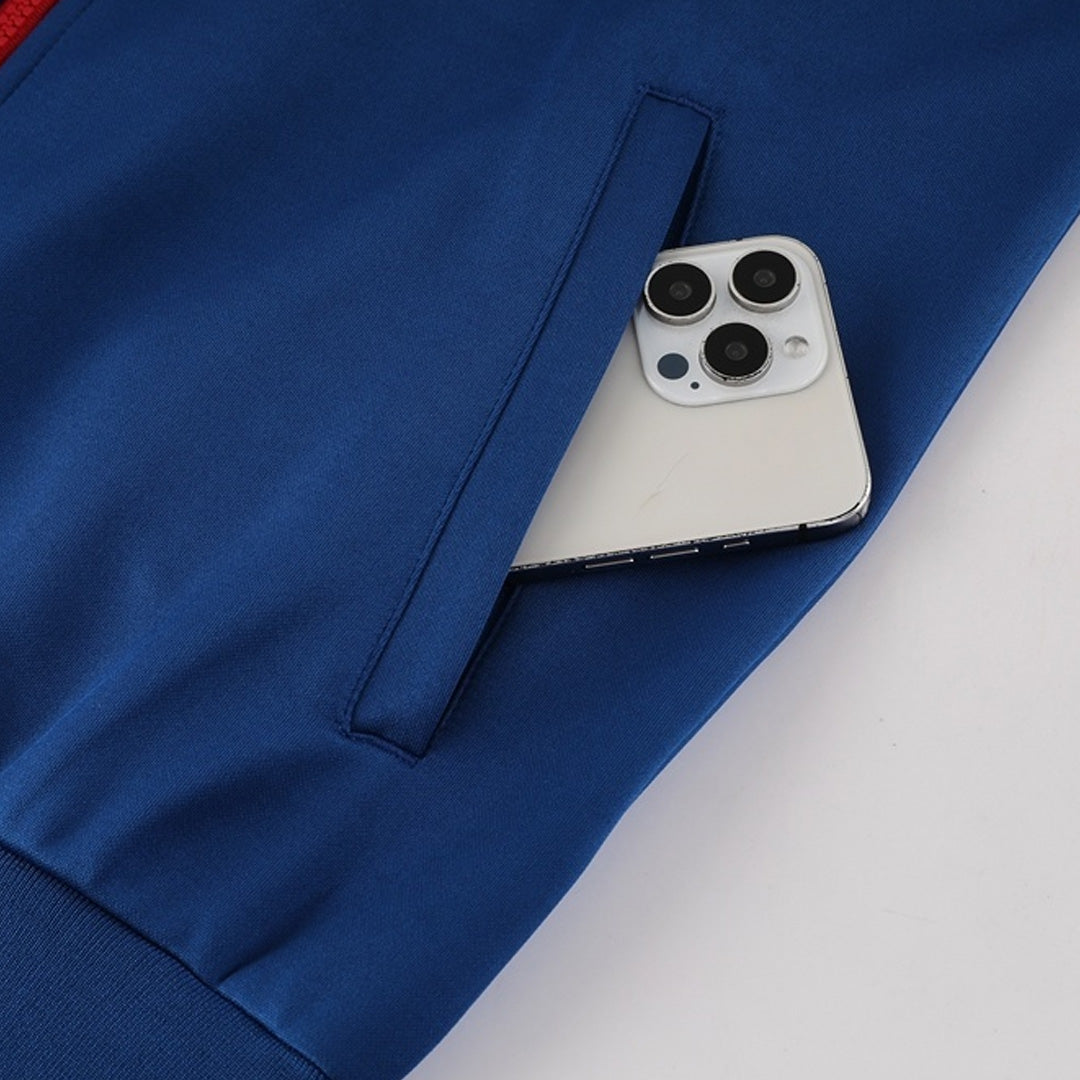 PSG tréninková bunda 2025/26 námořnická modrá & červená