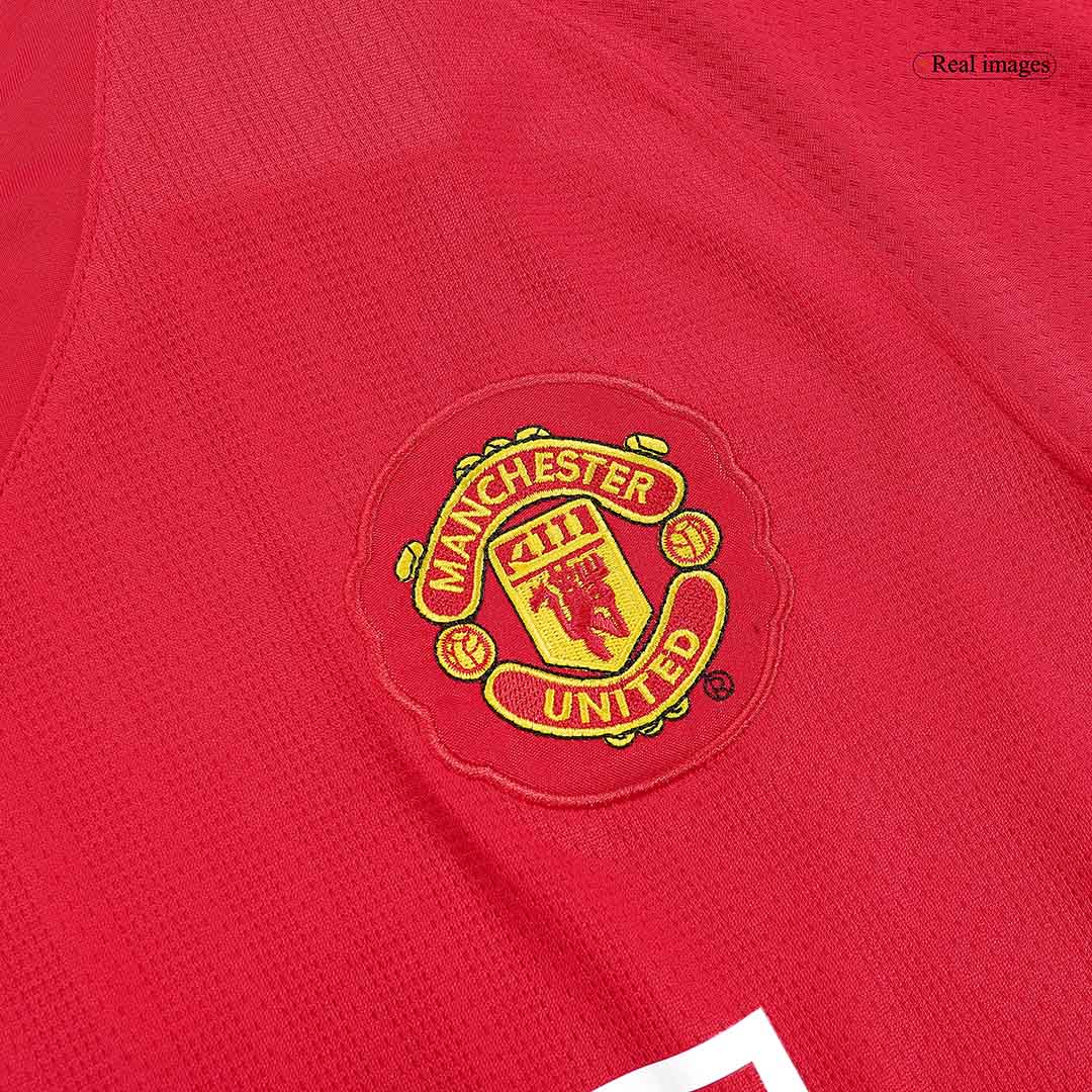 Domácí Retro Dres Manchester United 2007/08 Long Sleeve