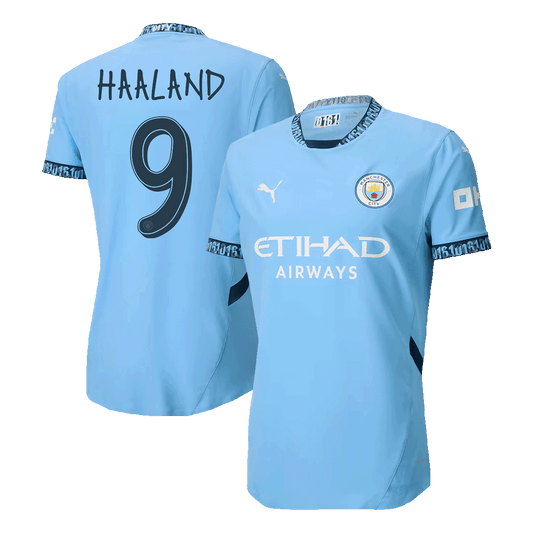 Domácí Fotbalový Dres Manchester City 24/25 Authentic HAALAND #9 UCL