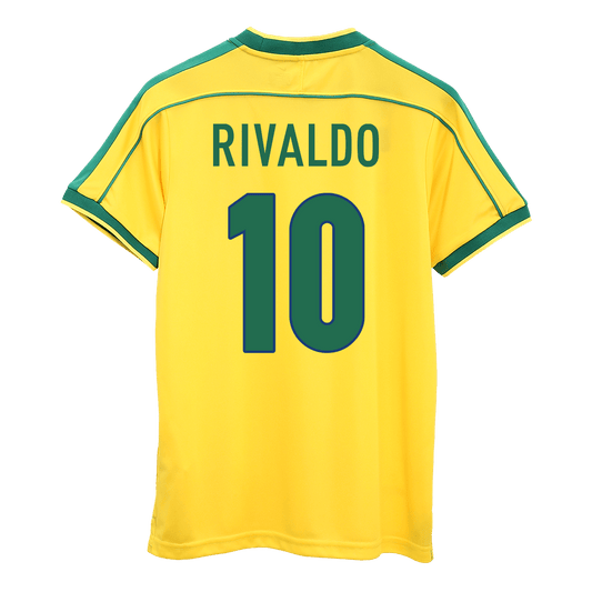 Domácí Retro Dres Brazil 1998 RIVALDO #10