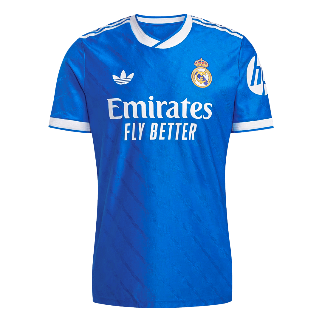 Real Madrid třetí fotbalový dres 2025/26 hráčská verze TCHOUAMENI #14