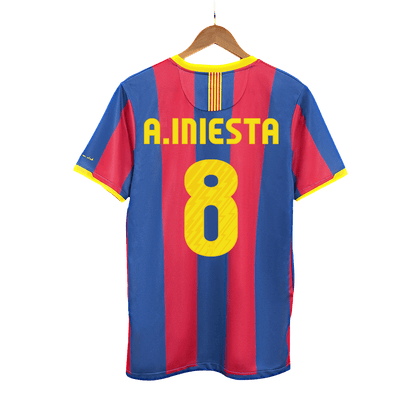 Domácí Retro Dres Barcelona 2010/11 A.INIESTA #8