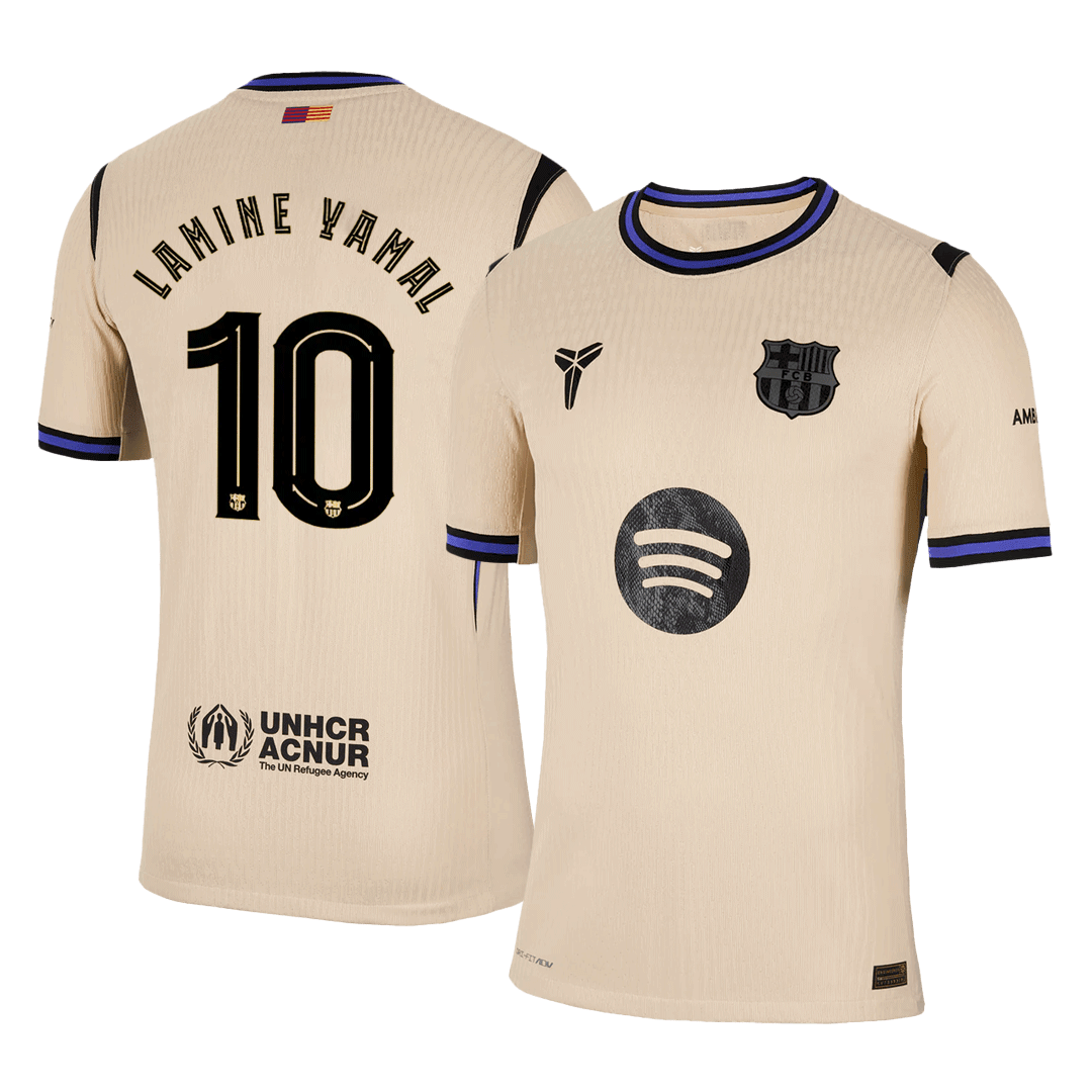 Venkovní Fotbalový Dres Barcelona 25/26 Authentic LAMINE YAMAL #10 UCL
