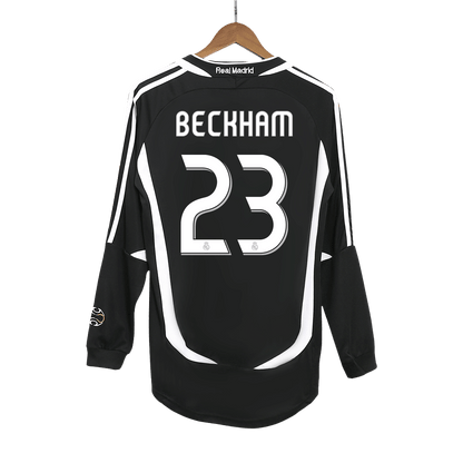 Venkovní Retro Dres Real Madrid 2006/07 Retro Long Sleeve BECKHAM #23
