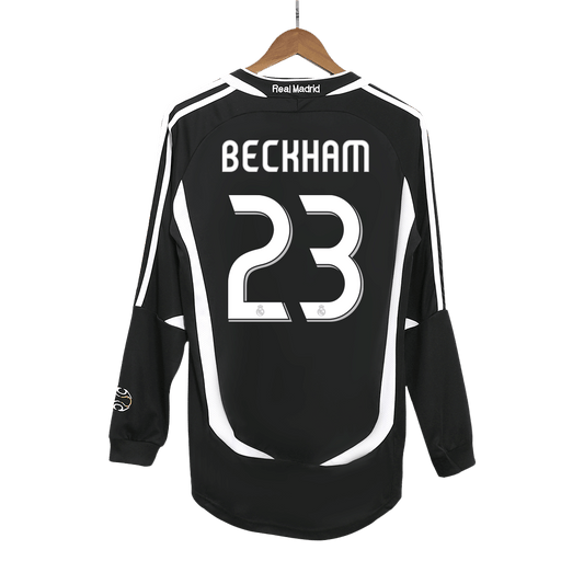 Venkovní Retro Dres Real Madrid 2006/07 Retro Long Sleeve BECKHAM #23