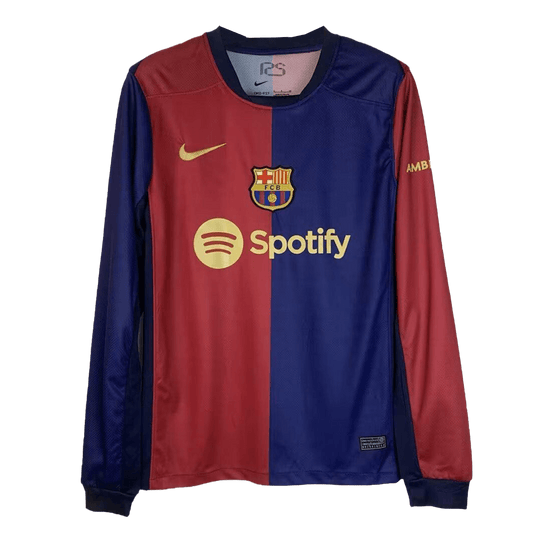 Domácí Fotbalový Dres Barcelona 24/25 Long Sleeve
