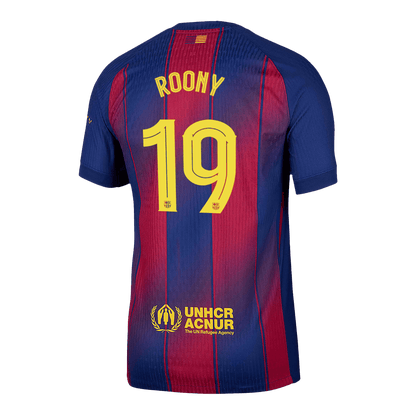 Domácí Fotbalový Dres Barcelona 25/26 Authentic ROONY #19 UCL