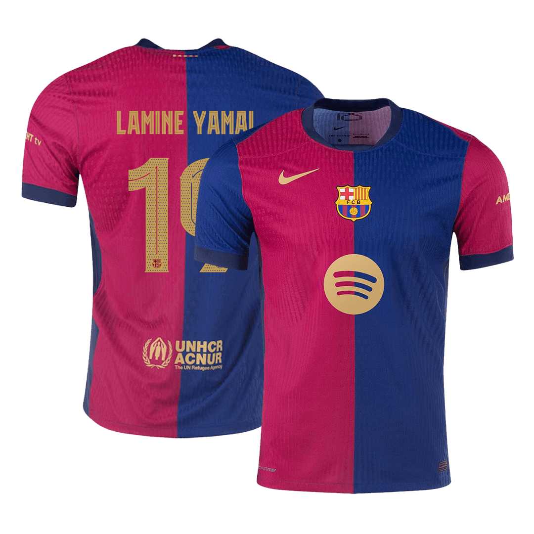 Domácí Fotbalový Dres Barcelona 24/25 Authentic LAMINE YAMAL #19 UCL