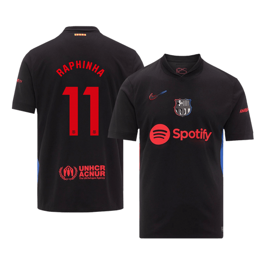 Venkovní Fotbalový Dres Barcelona 24/25 RAPHINHA #11