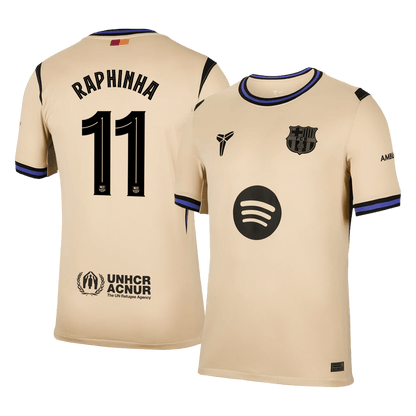 Venkovní Fotbalový Dres Barcelona 25/26 RAPHINHA #11 UCL