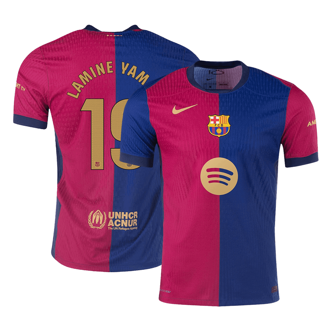 Domácí Fotbalový Dres Barcelona 24/25 Authentic LAMINE YAMAL #19