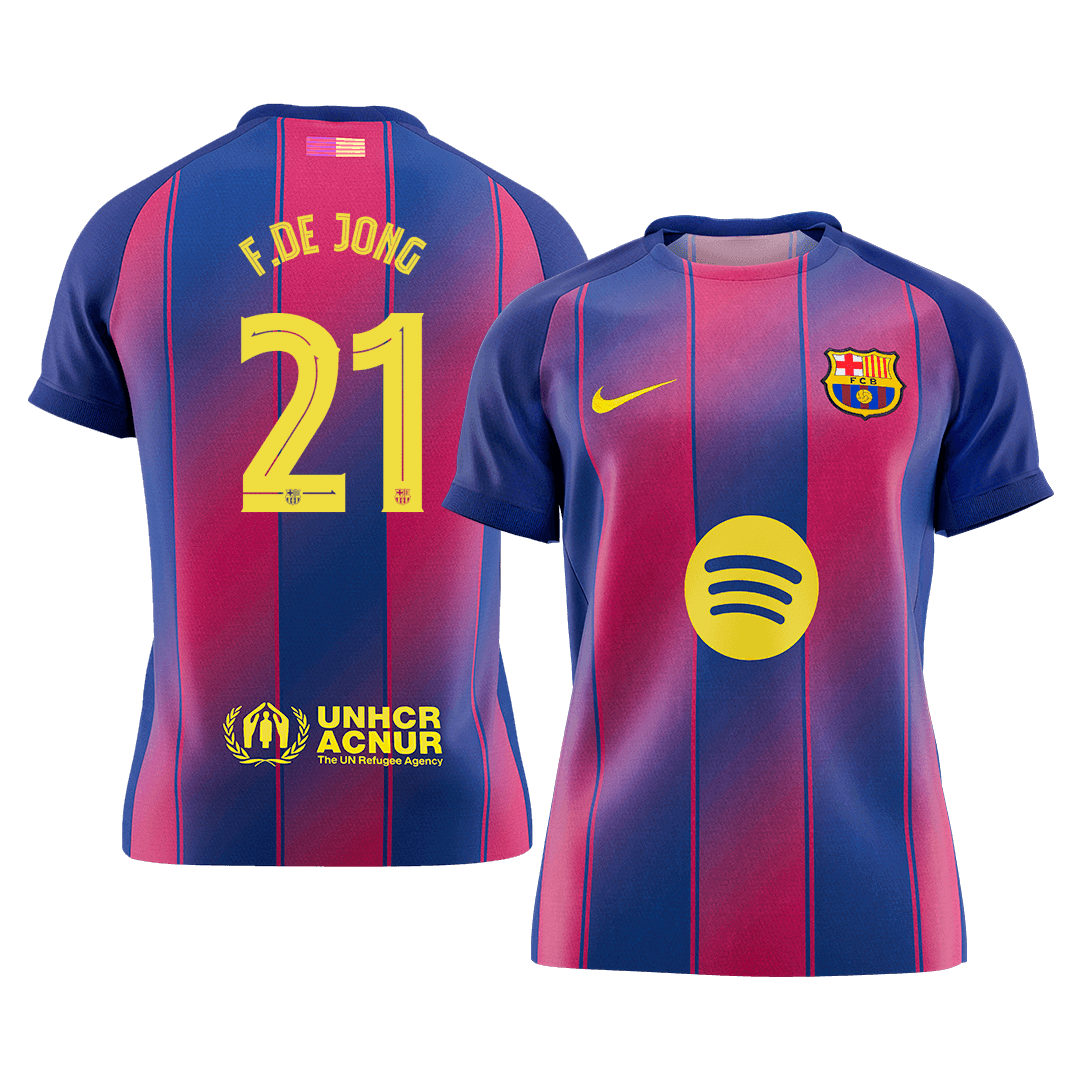 Domácí Fotbalový Dres Barcelona 25/26 F.DE JONG #21 UCL