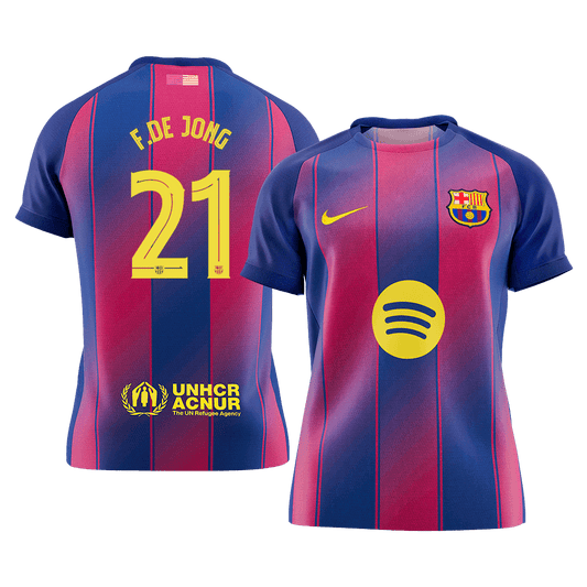 Domácí Fotbalový Dres Barcelona 25/26 F.DE JONG #21 UCL