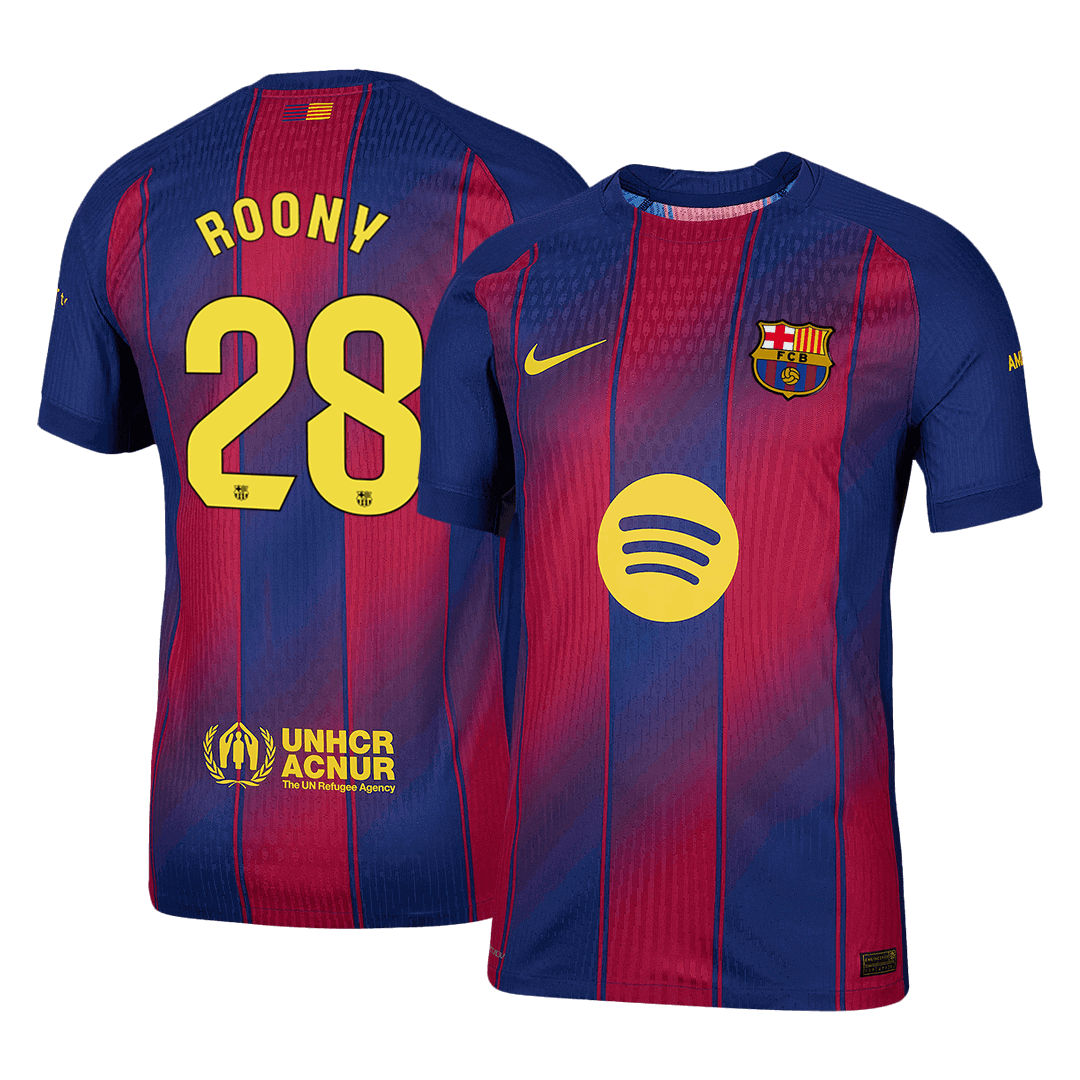 Barcelona domácí fotbalový dres 2025/26 hráčská verze ROONY #28