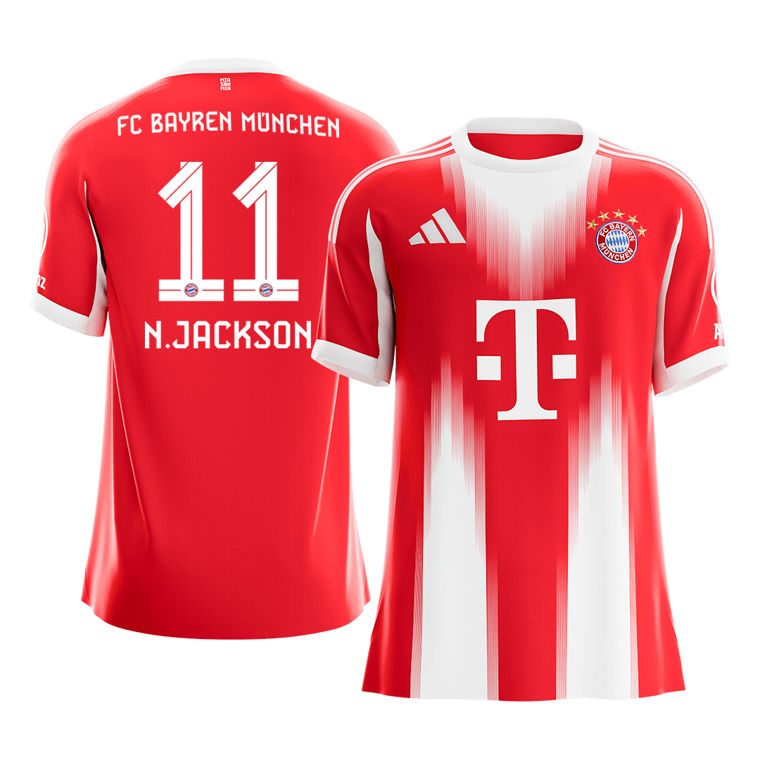 Bayern Mnichov domácí fotbalový dres 2025/26 N.JACKSON #11