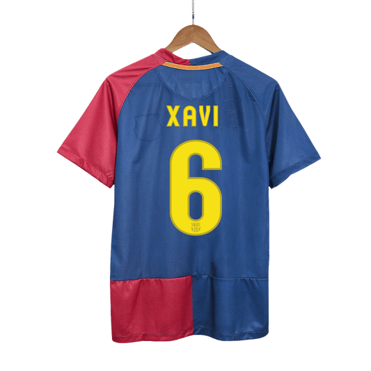 Domácí Retro Dres Barcelona 2008/09 XAVI #6 - UCL Final