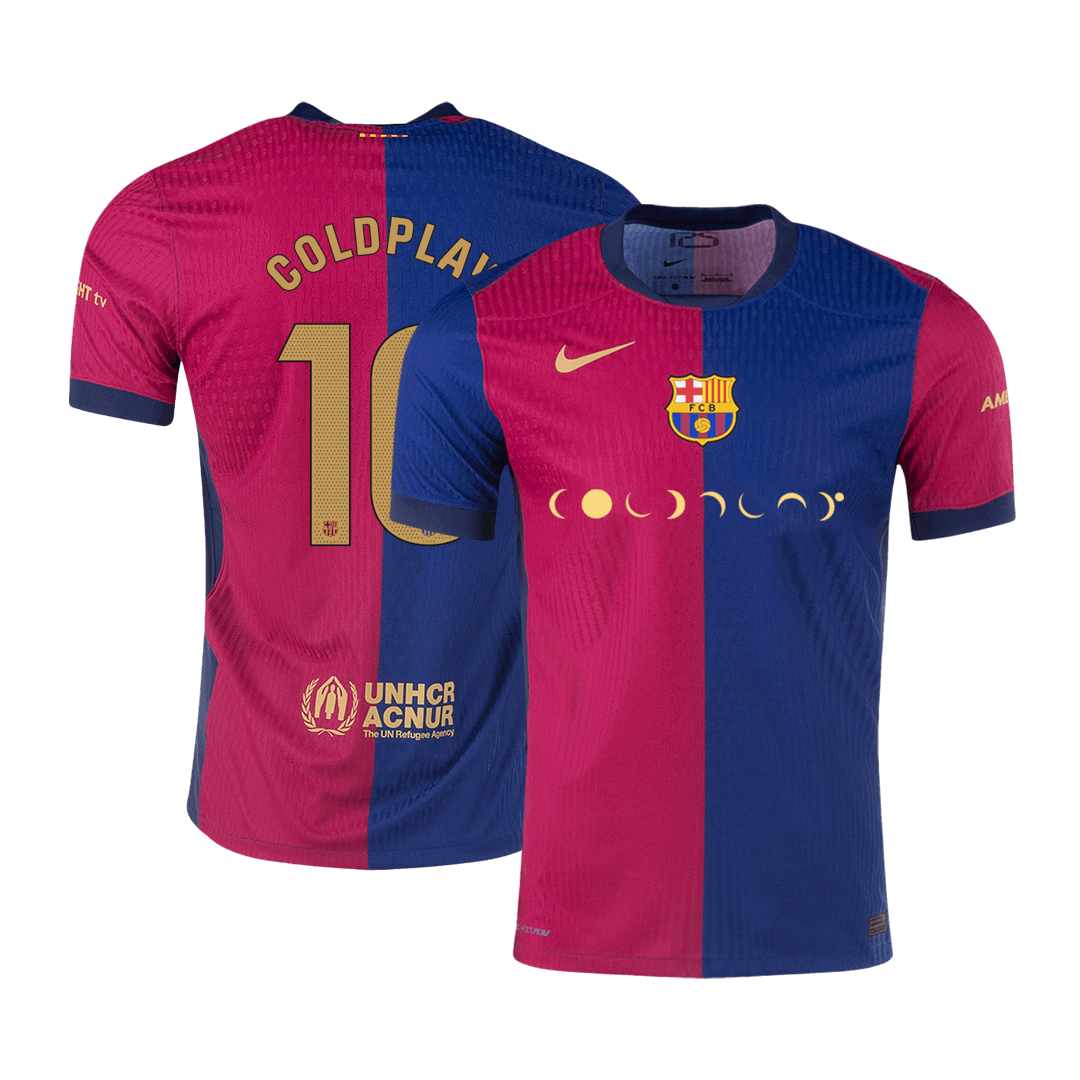 Domácí Fotbalový Dres Barcelona 24/25 Authentic COLDPLAY #10