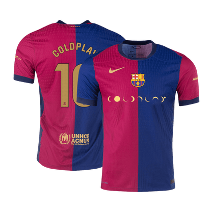 Domácí Fotbalový Dres Barcelona 24/25 Authentic COLDPLAY #10