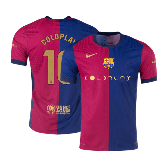 Domácí Fotbalový Dres Barcelona 24/25 Authentic COLDPLAY #10