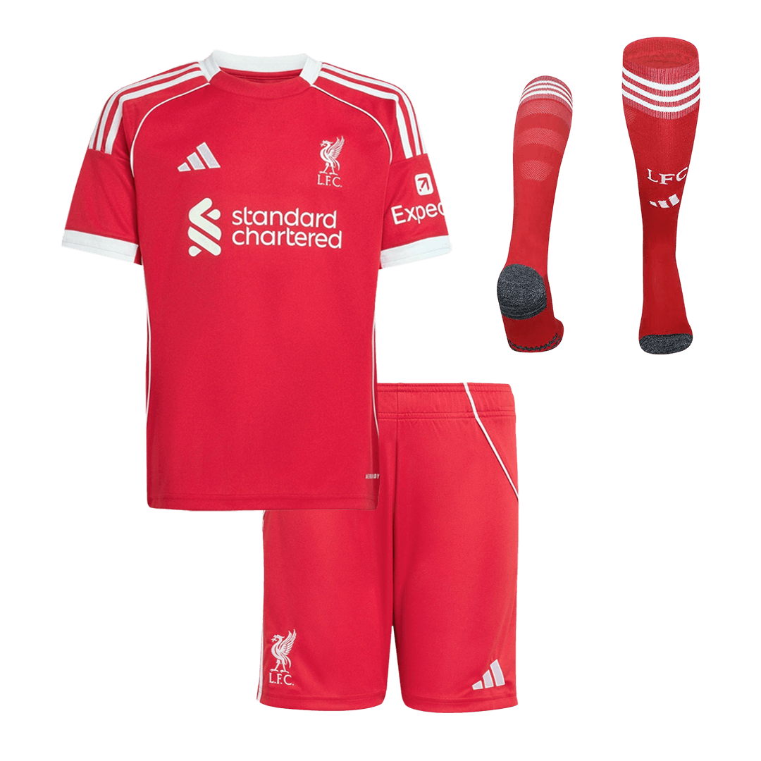 Liverpool dětská domácí kompletní sada 2025/26