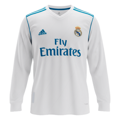 Domácí Retro Dres Real Madrid 2017/18 Retro Long Sleeve BENZEMA #9