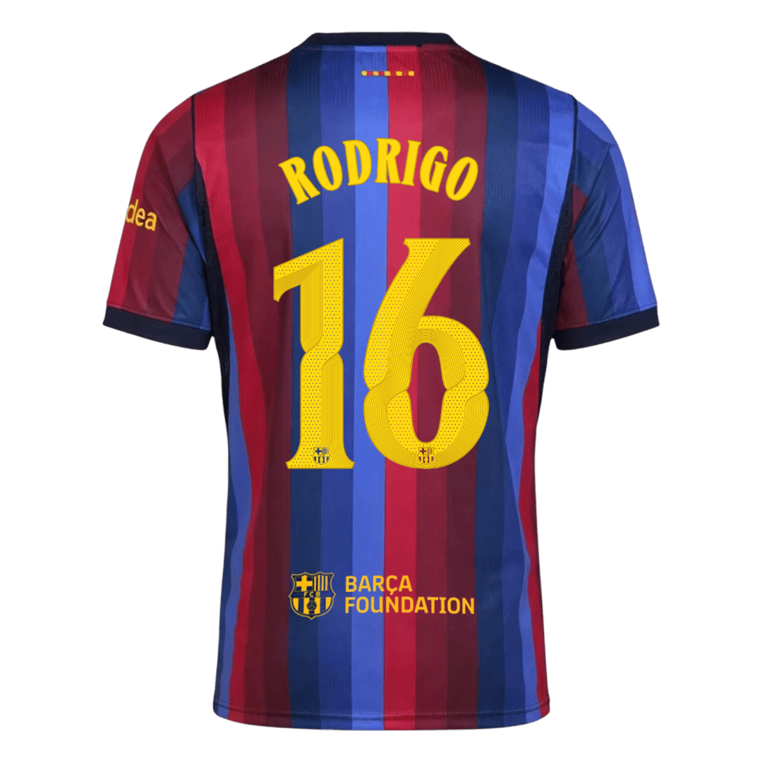 Barcelona domácí fotbalový dres 2026/27 RODRIGO #16 UCL