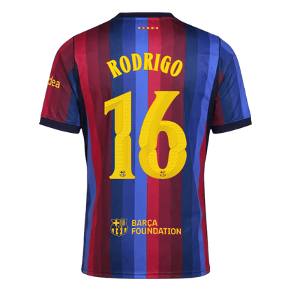 Barcelona domácí fotbalový dres 2026/27 RODRIGO #16 UCL