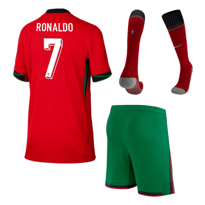 Dětská Domácí Fotbalový Souprava Portugal 2024 RONALDO #7
