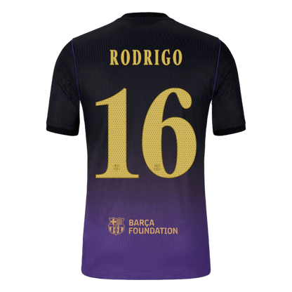 Barcelona venkovní dres 2026/27 hráčská verze RODRIGO #16 UCL