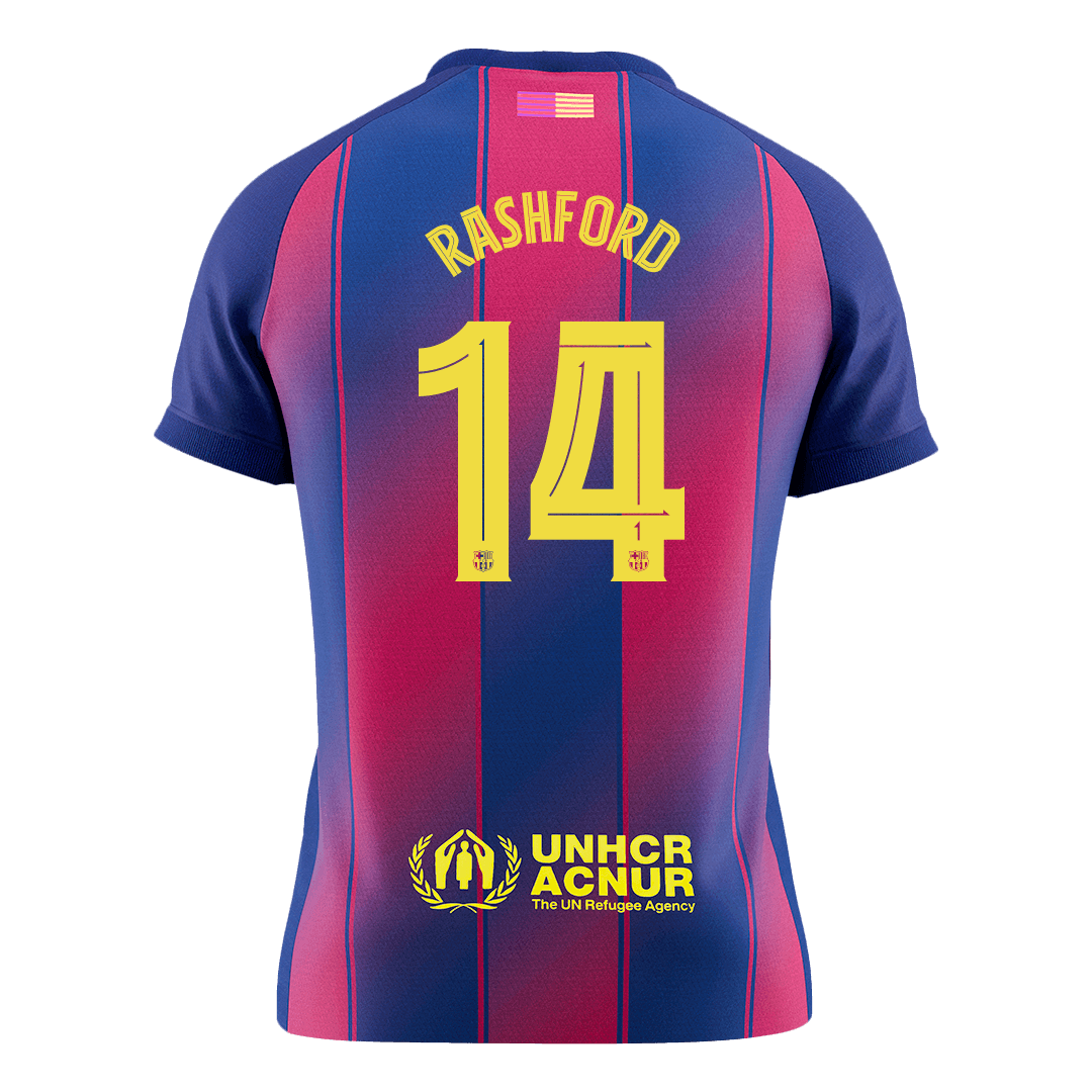 Domácí Fotbalový Dres Barcelona 25/26 RASHFORD #14 UCL