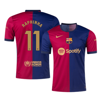 Domácí Fotbalový Dres Barcelona 24/25 RAPHINHA #11