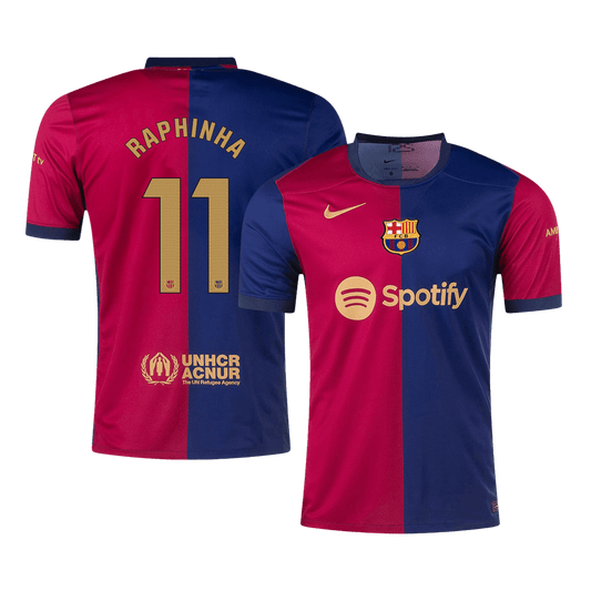 Domácí Fotbalový Dres Barcelona 24/25 RAPHINHA #11