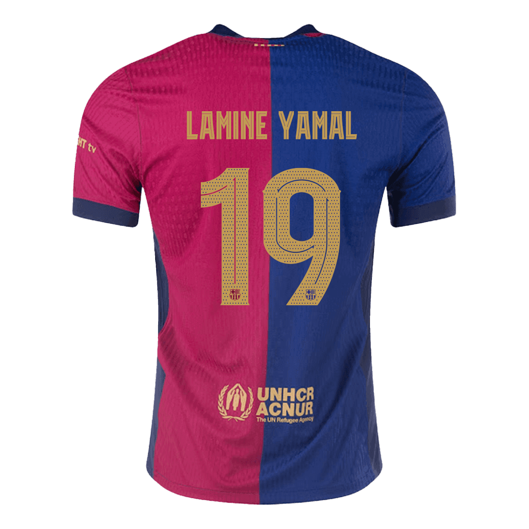 Domácí Fotbalový Dres Barcelona 24/25 Authentic LAMINE YAMAL #19 UCL