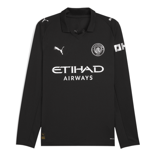 Venkovní Fotbalový Dres Manchester City Long Sleeve