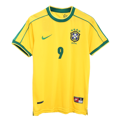 Domácí Retro Dres Brazil 1998 RONALDO #9