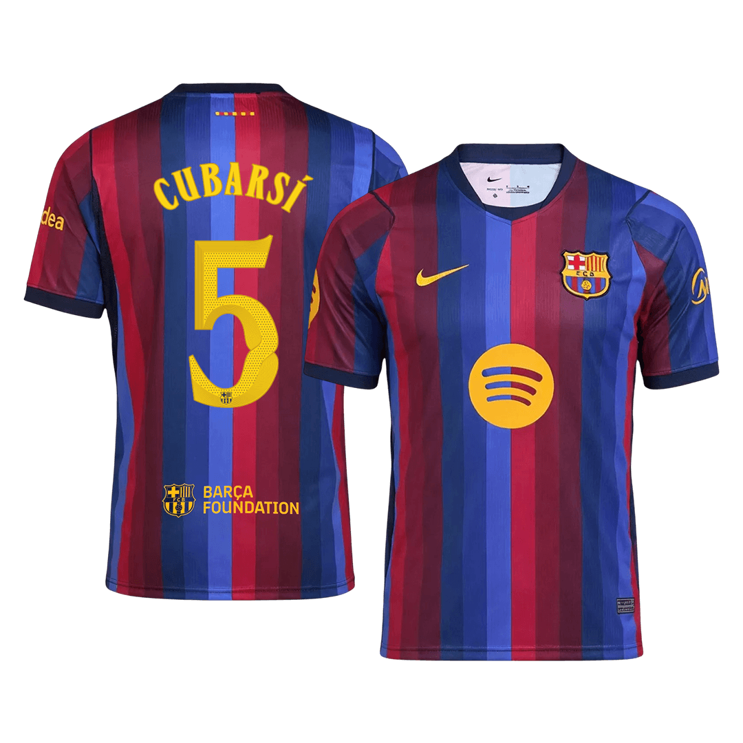 Barcelona domácí fotbalový dres 2026/27 CUBARSÍ #5 UCL