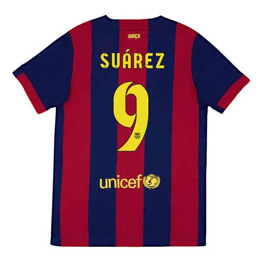 Domácí Retro Dres Barcelona 2014/15 SUÁREZ #9