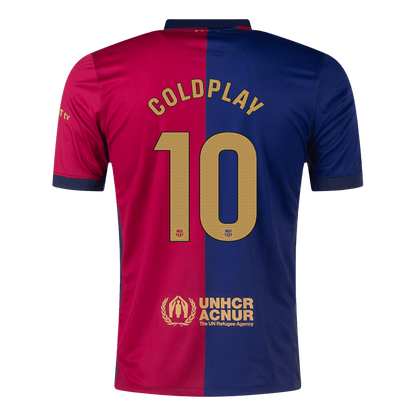 Domácí Fotbalový Dres Barcelona 24/25 COLDPLAY #10